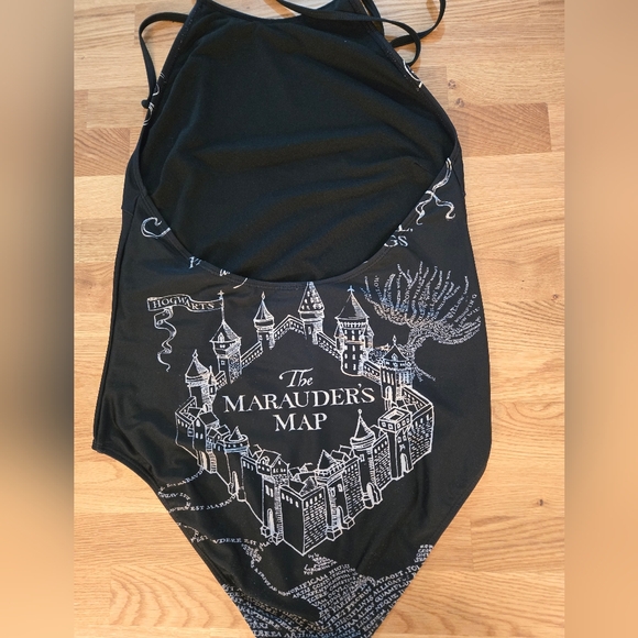 Harry Potter Mauraders Map Swimsuit size L - Picture 2 of 4